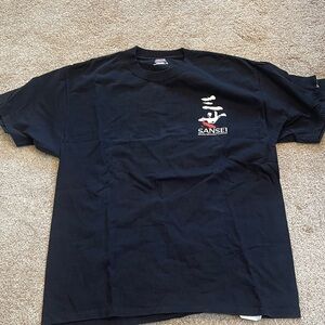 Hanes Black Graphic Short Sleeve Tee